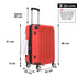 RAYKONG Mala Média ABS 66x43x25cm | 71L | 24 Polegadas | até 23kg semirrígida - Vermelho