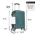 RAYKONG Mala Média ABS 66x43x25cm | 71L | 24 Polegadas | até 23kg semirrígida - Verde