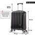 Maleta Cabina 55x40x20cm Policarbonato (44L) - 20 Pulgadas - Negro