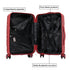 Maleta de cabina 55x38x22 cm (44L) Polipropileno - Candado Incrustado - 20 Pulgadas - Burdeos - Bass
