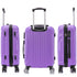 Raykong Conjunto de maletas de viaje de 4 piezas Neceser(29cm)/55cm/68cm/78cm ABS Waves - Morada