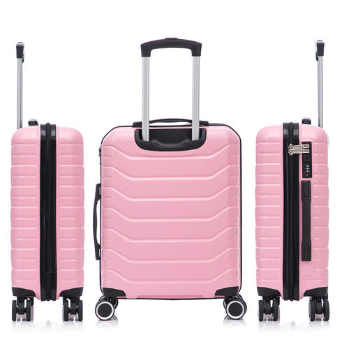 Raykong Juego de maletas 3 piezas | Maleta Cabina 55cm | Mediana Expansible 65cm | Grande Expansible 75cm - Watt (Rosa Claro)