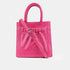 Bolso bandolera de piel pequeño mujer fucsia Carmen