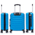 Conjunto de 3 Maletas|Neceser 29x35x16.50cm|Maleta Cabina ABS+PC 55x40x20cm|Mediana Expandible 20kg-23kg - 66x45x27.50-30cm | Turquesa