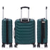 RAYKONG Maleta Grande Expandible ABS+Policarbonato 75x49x31cm - 33.50cm Extendido | 114L - 123L | 28 Pulgadas | 25kg semirígidas candado combinación - Verde