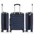 Conjunto de 3 Maletas|Neceser 29x35x16.50cm|Maleta Cabina ABS+PC 55x40x20cm|Mediana Expandible 20kg-23kg - 66x45x27.50-30cm | AzulMarino
