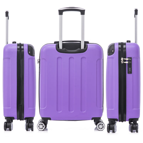Raykong Maleta Cabina ABS 55x40x20cm (44L) Maxima aprovechamiento de espacio - 20 Pulgadas - Morado