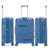 Juego de maletas PP Rígida 3 piezas|Maleta Cabina 55cm|Maleta Mediana 65cm Expandible |Maleta Grande 75cm Expandible |Bass Azul