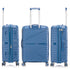 Juego de maletas PP Rígida 3 piezas|Maleta Cabina 55cm|Maleta Mediana 65cm Expandible |Maleta Grande 75cm Expandible |Choco Azul marino