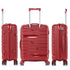Juego de maletas PP Rígida 3 piezas|Maleta Cabina 55cm|Maleta Mediana 65cm Expandible |Maleta Grande 75cm Expandible |Bass Rojo