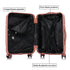 Maleta de cabina 55x38x22 cm (44L) Polipropileno - Candado Incrustado - 20 Pulgadas - Rosa dorado - Bass