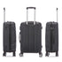 Raykong Conjunto de maletas de viaje de 4 piezas Neceser(29cm)/55cm/68cm/78cm ABS Waves - Negro