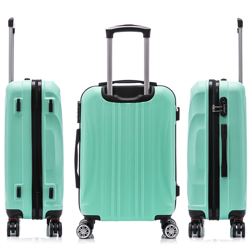 Raykong Conjunto de maletas de viaje de 4 piezas Neceser(29cm)/55cm/68cm/78cm ABS Waves - Menta