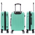Raykong Conjunto de maletas de viaje de 4 piezas Neceser(29cm)/55cm/68cm/78cm ABS Waves - Menta