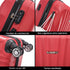 Raykong Conjunto de maletas de viaje de 4 piezas Neceser(29cm)/55cm/68cm/78cm ABS Waves - Rojo