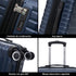 Conjunto de 4 Maletas ABS+PC|Neceser 29cm|Cabina 55x40x20cm|Mediana Expandible 20kg-23kg - 66x45x27.50-30cm|Grande Expandible 23kg-25kg - 75x49x31-33.50cm | AzulMarino