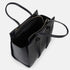 Bolso bandolera mujer de piel con asas de mano negro Mercedes