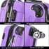 RAYKONG Mala Média ABS 66x43x25cm | 71L | 24 Polegadas | até 23kg semirrígida - Roxo