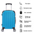 Maleta Cabina ABS 55x40x20cm 44L - 20 Pulgadas Turquesa - Marina