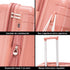 1990s Maleta Grande extensible 75cm Bass Rosa