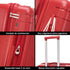 1990s Maleta Grande extensible 75cm Bass Rojo