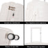 Maleta de cabina 55x39x21.5 cm (46L) Polipropileno - Candado Incrustado - 20 Pulgadas - Blanco - Chocolate