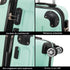 RAYKONG Mala de Viagem Média ABS 66x43x25cm | 71L | 24 Polegadas | até 23kg semirrígidas - Menta