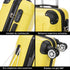RAYKONG Mala Média ABS 66x43x25cm | 71L | 24 Polegadas | até 23kg semirrígidas - Amarelo
