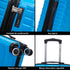 Conjunto de 3 Maletas|Neceser 29x35x16.50cm|Maleta Cabina ABS+PC 55x40x20cm|Mediana Expandible 20kg-23kg - 66x45x27.50-30cm | Turquesa