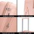 1990s Maleta Mediana extensible 65cm - Bass (Rosa Claro)