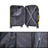 RAYKONG Mala Média ABS 66x43x25cm | 71L | 24 Polegadas | até 23kg semirrígidas - Amarelo