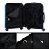 RAYKONG Maleta Mediana Expandible ABS+Policarbonato 66x45x27.50cm - 30cm Extendido | 82L - 90L | 24 Pulgadas |23kg semirígidas candado combinación - Turquesa