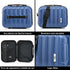 1990s Conjunto de Malas de Policarbonato Rígido 3 Peças|Mala de Cabine 55cm|Mala Média 68cm|Necessaire 29cm|Azul Marinho
