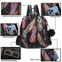 Mochila antirrobo Impermeable para mujer (14.80L) | Mochila Convertible en bolso con pompón y asa desmontable de adorno Plumas