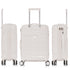 Maleta de cabina 55x38x22 cm (44L) Polipropileno - Candado Incrustado - 20 Pulgadas - Blanco - Bass