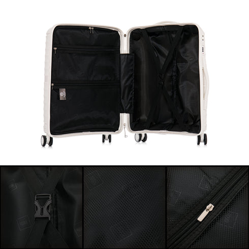 1990s Maleta Mediana extensible 65cm - Choco (Blanco)
