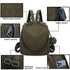 Mochila antirrobo Impermeable para mujer (14.80L) | Mochila Convertible en bolso con pompón y asa desmontable de adorno Verde