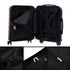 Conjunto de 4 Maletas ABS+PC|Neceser 29cm|Cabina 55x40x20cm|Mediana Expandible 20kg-23kg - 66x45x27.50-30cm|Grande Expandible 23kg-25kg - 75x49x31-33.50cm | RosaDorada