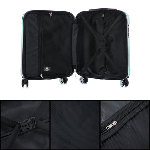 Raykong Maleta Cabina ABS 55x40x20cm (44L) Maxima aprovechamiento de espacio - 20 Pulgadas - Menta