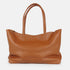 Bolso shopper para mujer de piel para personalizar marrón Luna