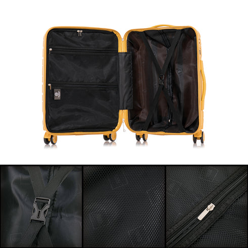 1990s Maleta Grande 75cm extensible - Bass (Amarilla)