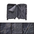 Raykong Conjunto de maletas de viaje de 4 piezas Neceser(29cm)/55cm/68cm/78cm ABS Waves - Negro