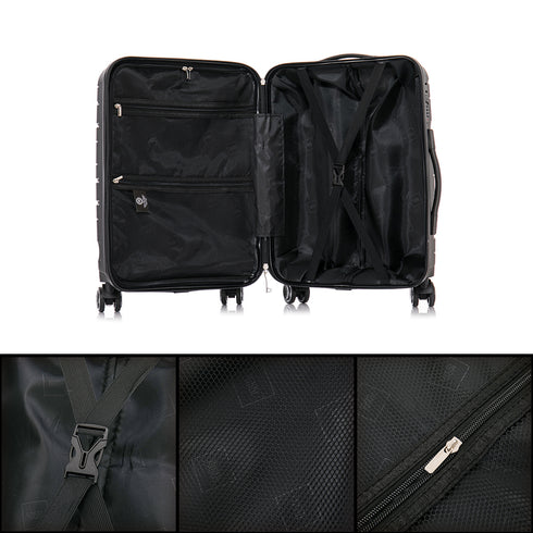 1990s Maleta Grande 75cm extensible Bass Negro