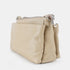Bolso bandolera de piel para mujer con asa corta khaki Martina