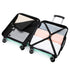 Conjunto de 4 Maletas ABS+PC|Neceser 29cm|Cabina 55x40x20cm|Mediana Expandible 20kg-23kg - 66x45x27.50-30cm|Grande Expandible 23kg-25kg - 75x49x31-33.50cm | Menta