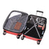 RAYKONG Mala Média ABS 66x43x25cm | 71L | 24 Polegadas | até 23kg semirrígida - Vermelho