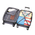 RAYKONG Mala de Viagem Média ABS 66x43x25cm | 71L | 24 Polegadas | até 23kg semirrígida - Azul Marinho