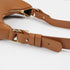 Bolso de hombro para mujer de piel saffiano con bandolera larga marrón Maribel