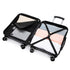 RAYKONG Maleta Grande Expandible ABS+Policarbonato 75x49x31cm - 33.50cm Extendido | 114L - 123L | 28 Pulgadas | 25kg semirígidas candado combinación - Negro