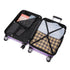Raykong Conjunto de maletas de viaje de 4 piezas Neceser(29cm)/55cm/68cm/78cm ABS Waves - Morada